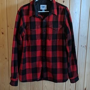 Buffalo plaid button up sweater from Old Navy